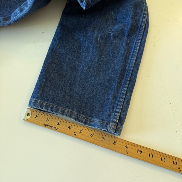 Wrangler Flame Resistant HRC2/2112 Dark Wash Denim Work Jeans Mens 38 x 34 - Picture 10 of 11